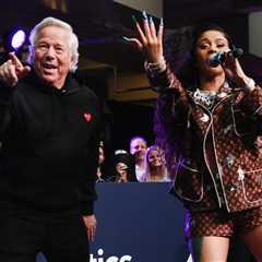 Cardi B Talks Trash to Ravens Fans With Robert Kraft After a Patriots Victory: ‘Going to Cancun’