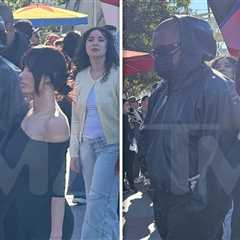 Kanye West Takes Wife Bianca Censori, His Kids to Disney's California Adventure