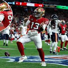 Brock Purdy’s five TDs help 49ers hold off Bears in thriller, set up showdown for NFC’s top seed