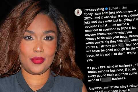 Lizzo Slams Trolls for 'Dumb Joke' About Her Weight in Fiery Instagram Post