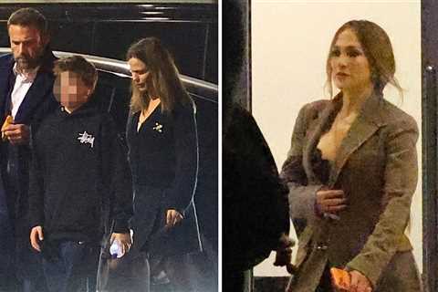 Ben Affleck Sees Both Jennifer Garner and Jennifer Lopez at Son Samuel's Show