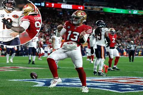 Brock Purdy’s five TDs help 49ers hold off Bears in thriller, set up showdown for NFC’s top seed