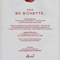 Toronto steakhouse offering Bo Bichette free food for life — with one big catch