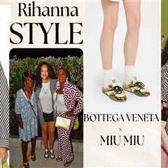 Rihanna Poses with Her Aunt, Grandmother, and Sons in Barbados Wearing a $3,900 Bottega Veneta..