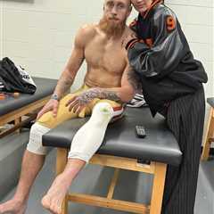 George Kittle’s wife shares heartbreaking moment she saw his devastating playoff injury