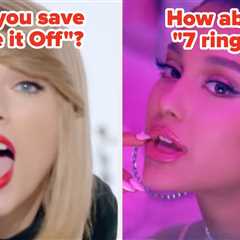 Sorry, But You Can Only Save One Song From Each Singer Or Group