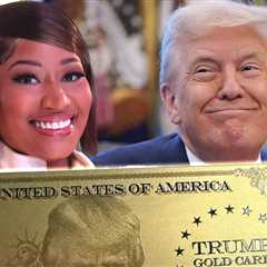Nicki Minaj Flaunts 'Free' Trump Gold Card After Celebrating President