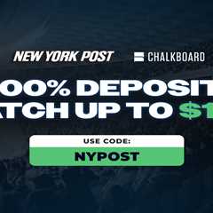 Chalkboard promo code NYPOST: Get a 100% deposit match up to $100 + free pick for the Super Bowl
