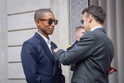 Pharrell Williams Knighted By French President Emmanuel Macron: ‘Grateful and Blessed’