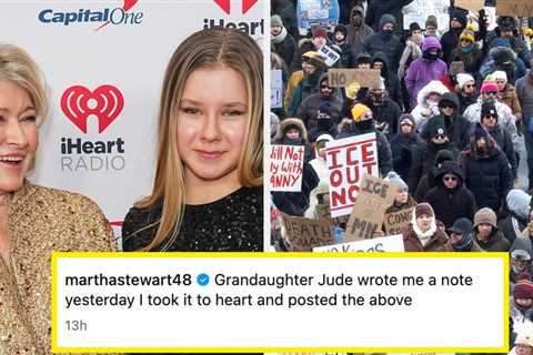 Martha Stewart’s 14-Year-Old Granddaughter Called Out Her Silence On The ICE Killings In An..