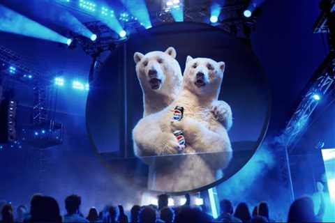 Pepsi Super Bowl LX Polar Bear Ad Spoofs Viral Coldplay Kiss Cam Moment