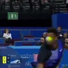 Tennis star forced to quit match after hitting ball into his own eye