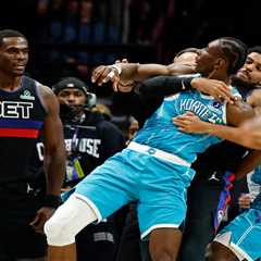 Four players ejected in wild Pistons-Hornets brawl that spilled all over court