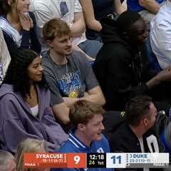 NBA fans desperately try to figure out identity of woman sitting next to Cooper Flagg at Duke game