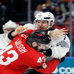France bans Pierre Crinon from rest of Olympics after hockey fight with Tom Wilson