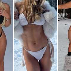 Hot Babes In Cold Snow Guess Who!