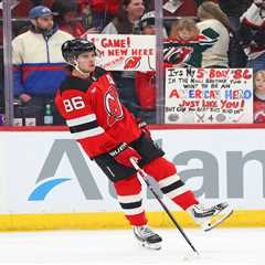 Jack Hughes’ Olympic gold-medal celebration returns to a raucous New Jersey crowd