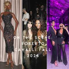 On the Scene at Roberto Cavalli Fall 2026 in Milan: Olandria, Megan Thee Stallion, Coco Jones, Didi ..