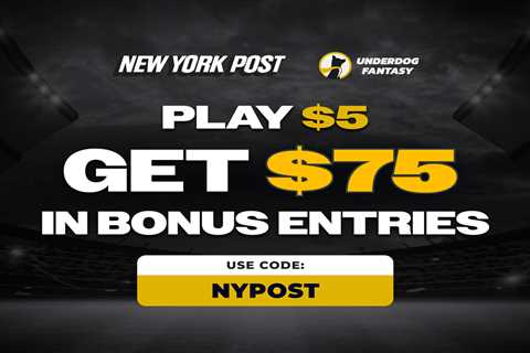 Underdog promo code NYPOST: Play $5, get $75 in fantasy bonus entries for Super Bowl 2026