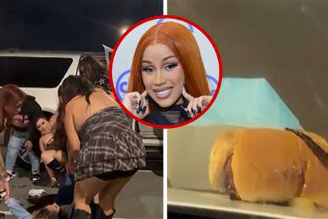 Cardi B Concert Fight Ends With Hot Dog Left on Hood of Bystander's Car, on Video