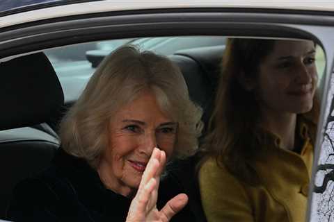 Queen Camilla Ignores Questions at Royal Outing About Ex-Prince Andrew's Arrest