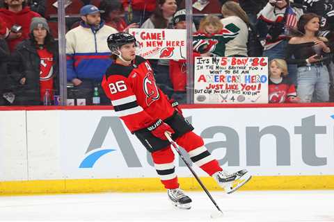 Jack Hughes’ Olympic gold-medal celebration returns to a raucous New Jersey crowd