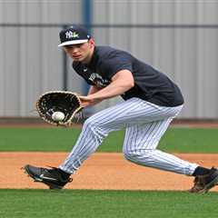 Yankees’ Ben Rice flashes glove at first base with diving catch