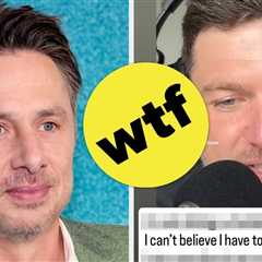 Zach Braff Cleared His Name After Getting Caught Up In A Wild Rumor About A “Well-Known” TV Actor..