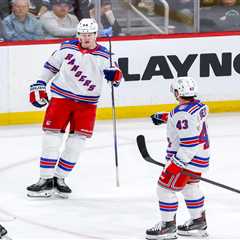 Towering Adam Edstrom impressing during Rangers’ experiment at center