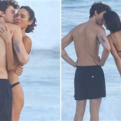 Shirtless Shawn Mendes Packs on PDA With Sexy Bikini-Clad Bruna Marquezine
