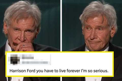 “Sobbing My Eyes Out”: Harrison Ford Just Gave An “All-Timer” Acceptance Speech At The 2026 Actor..