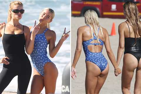 Livvy Dunne & Brooks Nader Spotted on 'Baywatch' Reboot Set For First Time