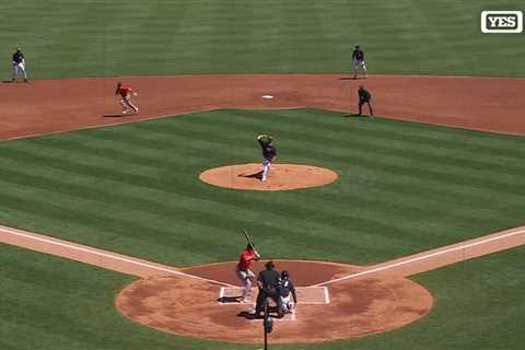 Gerrit Cole flashes heat during eventful inning in Yankees spring debut