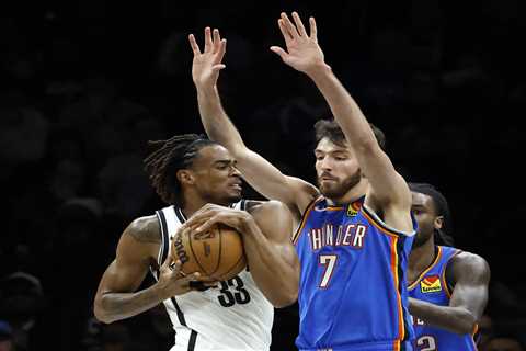 Nets pummeled by defending champion Thunder after historically putrid first half