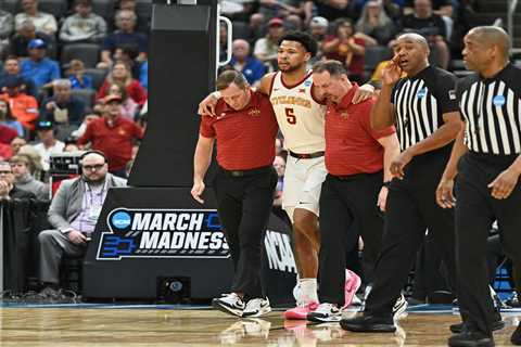 Joshua Jefferson exits with apparent foot injury in Iowa State March Madness nightmare