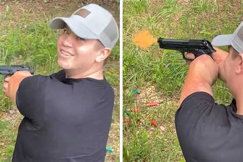 Quadriplegic Cornhole Pro Accused of Murder Fires Gun in Resurfaced Video, Watch