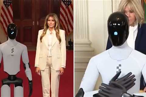 Melania Trump Escorted by A.I.-Powered Robot Into White House Tech Summit, on Video