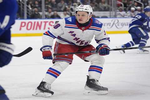 High-energy Adam Sykora makes NHL debut as he looks to make long-term Rangers impact