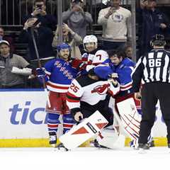 Rangers, Igor Shesterkin show some fight to avoid dubious sweep with win over Devils
