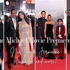 Nia Long Wears Alex Perry Black Velvet Gown to the Michael Movie World Premiere + Jermaine Jackson, ..