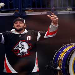 Josh Allen chugs beer before playoff game to hype up Sabres fans