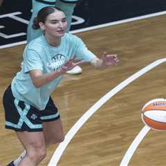 Australian guard Anneli Maley getting shot in Liberty’s training camp