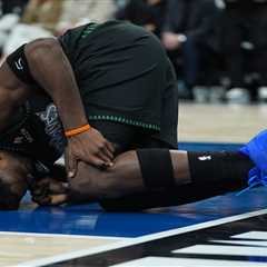 Anthony Edwards out ‘weeks’ with knee injury in brutal Timberwolves playoff blow