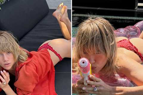 Cheek of the Week -- Suki Waterhouse Slips Into Her Thong Bikini!