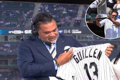 Ozzie Guillen fights back tears after finding out White Sox are retiring his number