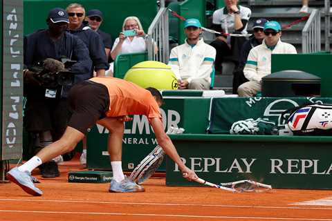 Daniil Medvedev suffers unbelievable racket-smashing meltdown as he can’t win a single game