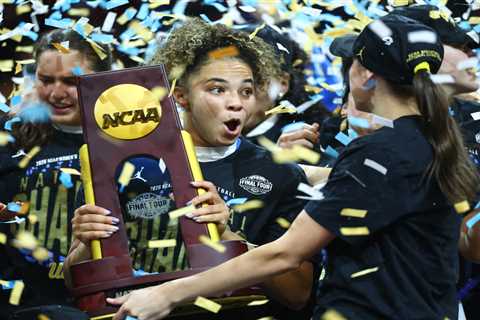 UCLA women celebrate NCAA basketball championship with fans at Pauley Pavilion