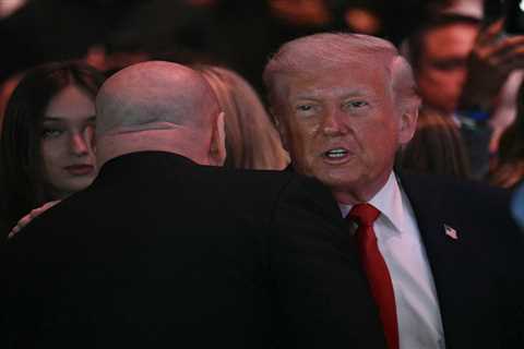 Trump cheered at UFC 327 as he attends fight alongside daughter Tiffany, Secretary of State Marco..