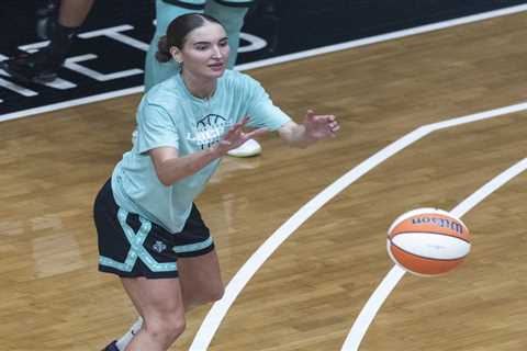 Australian guard Anneli Maley getting shot in Liberty’s training camp