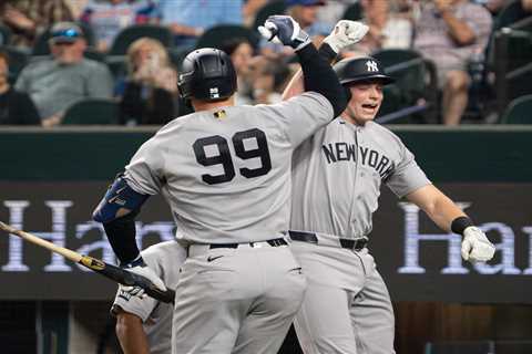 Aaron Judge, Ben Rice join rare company as Yankees keep rolling with win over Rangers